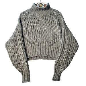 H&M Grey Knit Turtleneck Sweater